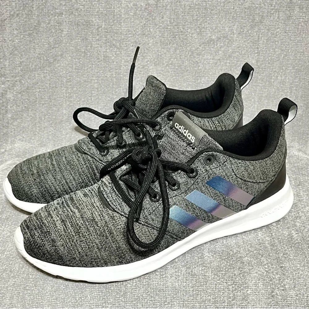 Adidas Women’s Cloudfoam Qt Racer 2.0 Black and Gray Running Shoes Size‎ 7.5